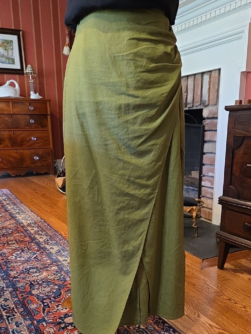 Faux Wrap Skirt